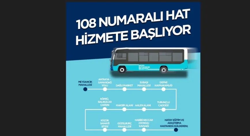 108 numaralı hat hizmete başladı