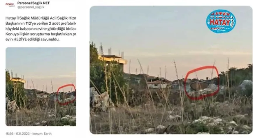 112’nin Konteyneri Kimin Babasının bahçesinde?