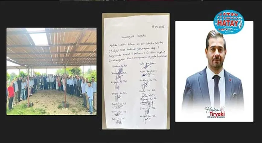 14 CHP İLÇE BAŞKANI’NDAN DESTEK