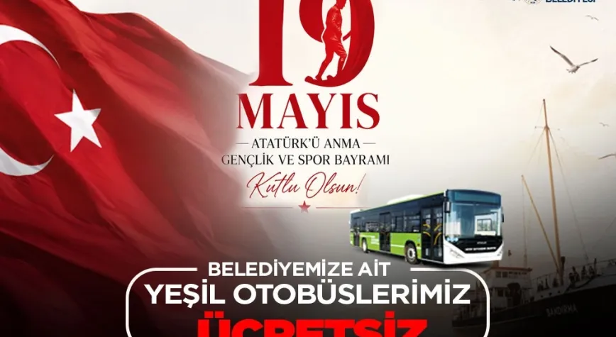 19 Mayıs’ta HBB Otobüsleri Ücretsiz Hizmet Verecek
