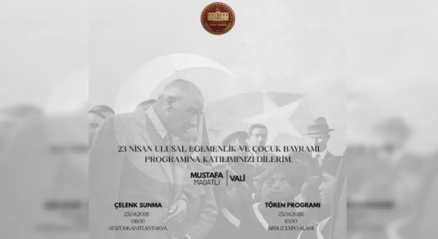 23 Nisan Tören Programı Açıklandı