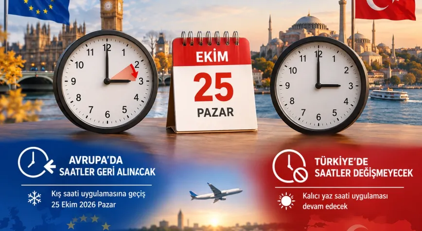 25 Ekim’de Saatler Yeniden Ayarlanıyor