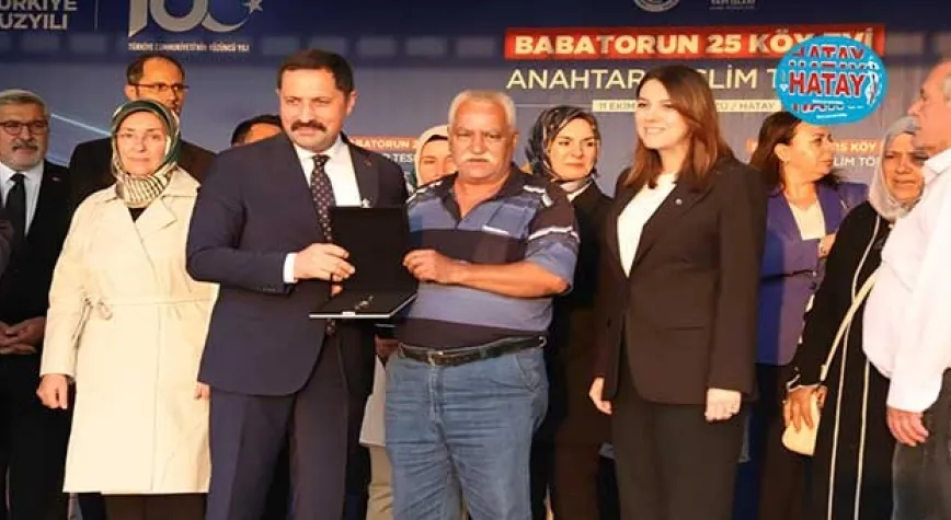 25 KÖY EVİ HAK SAHİPLERİNE VERİLDİ