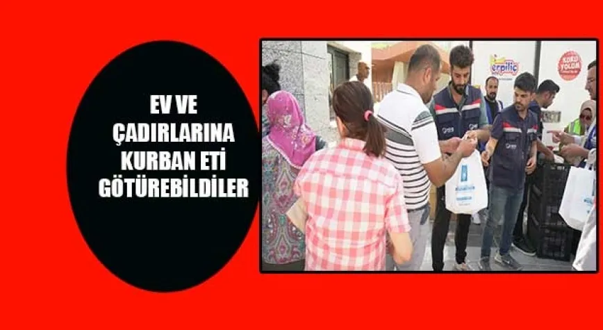 500 AİLEYE 1625 KİLO ET DAĞITILDI