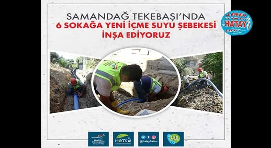 6 SOKAĞI SU ŞEBEKESİNE KAVUŞTURUYORLAR