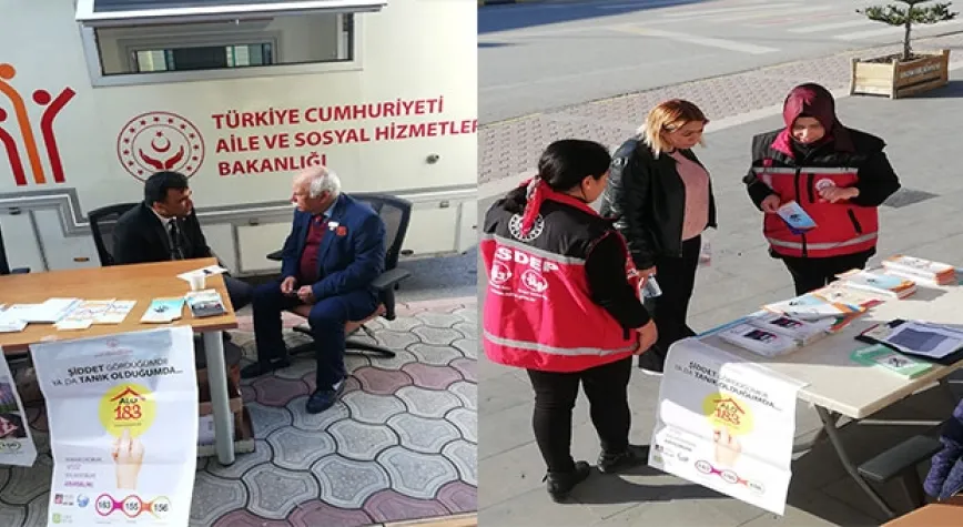 7 BİN 135 VATANDAŞ İLGİLİ KURUMLARA YÖNLENDİRİLDİ