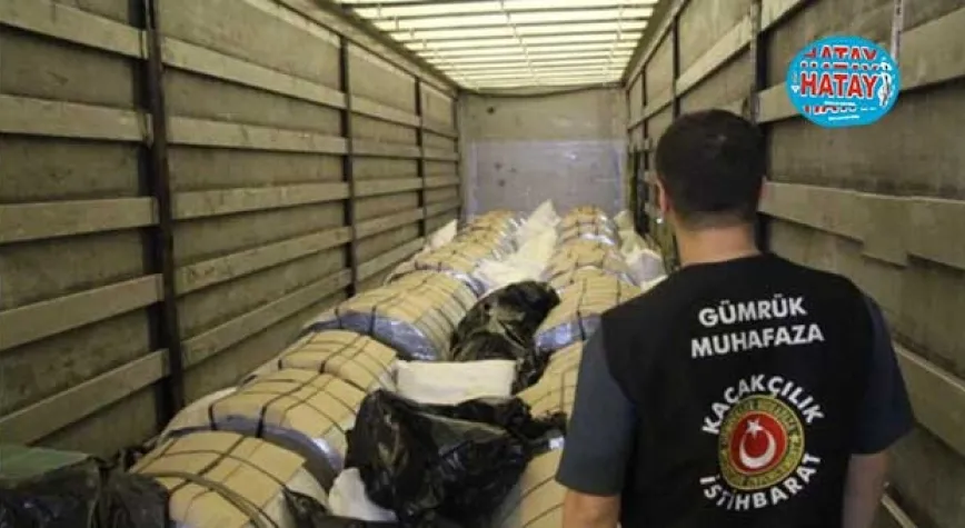 887 kilo kaçak damiana çayı ele geçirildi