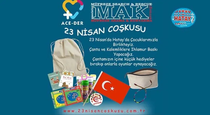ACE-DER Depremzede çocukları unutmadı