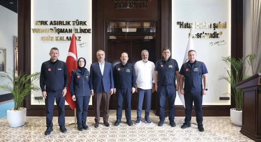 AFAD Başkanı Pehlivan, Hatay’da Öntürk ile Görüştü