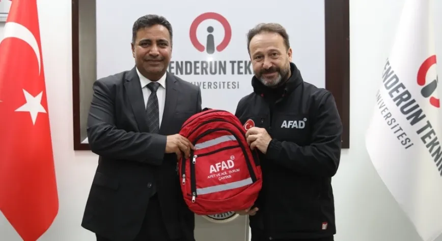 AFAD HATAY İL MÜDÜRÜNDEN REKTÖR DURUEL’E NEZAKET ZİYARETİ