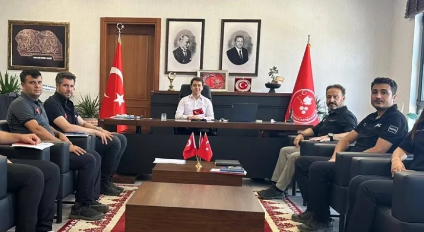 AFAD Heyettinden Kaymakam Ziyareti