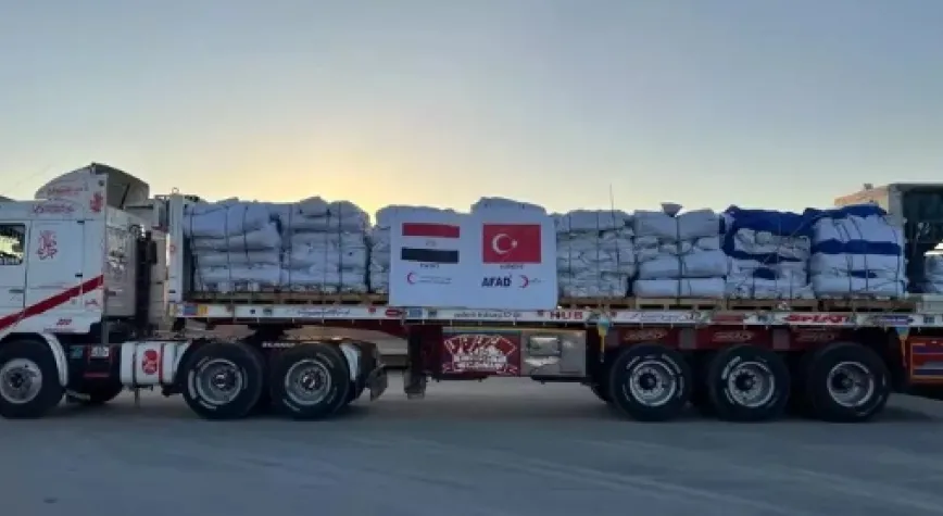 AFAD’dan Gazze’ye bugün 17 TIR gıda ve 3 TIR battaniye yardımı yapılacak