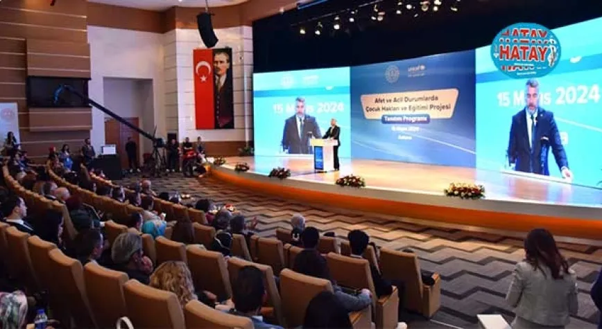 AFET VE ACİL DURUMLARDA ÇOCUK HAKLARI VE EĞİTİMİ PROJESİ TANITILDI