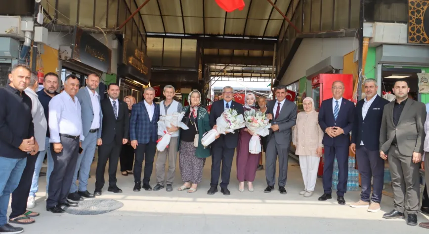AK Parti Heyeti Uzun Çarşı’da Esnafla Buluştu