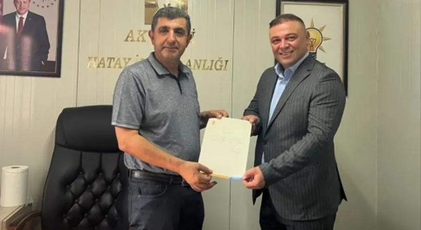 AK PARTİ PAYAS İLÇE BAŞKANLIĞINA OSMAN TOPUZ ATANDI