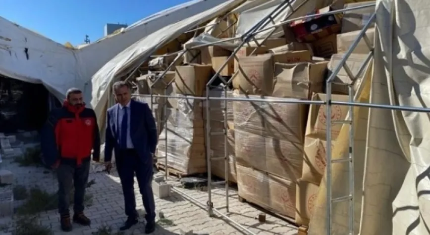 AKDAŞ YARDIM DEPOLARINI İNCELEDİ