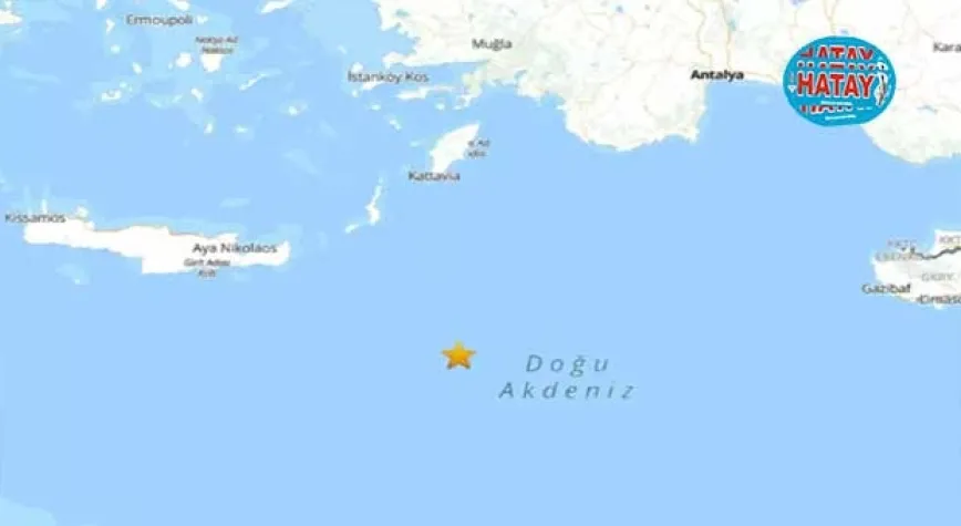 Akdeniz'de 4.2 büyüklüğünde deprem