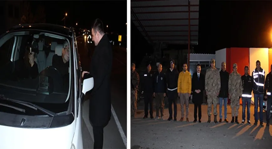 ALINAN TEDBİRLERİ YERİNDE İNCELEDİ