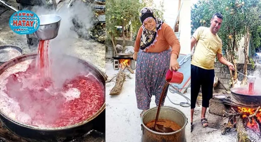 Altınkaya’da Nar Ekşisi Kazanları Kaynıyor