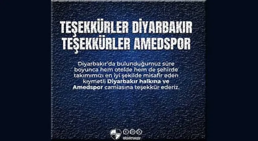 AMEDSPOR’A TEŞEKKÜR ETTİLER