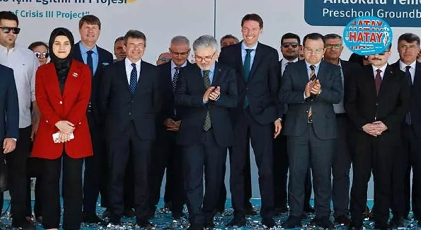 ANAOKULUNUN TEMELİ TÖRENLE ATILDI