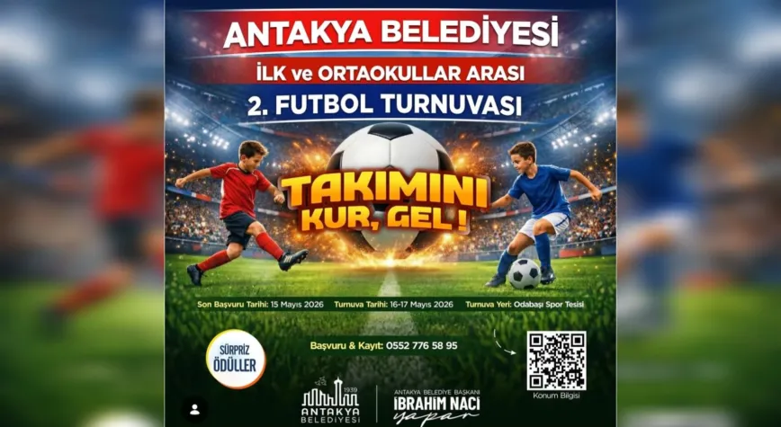Antakya Belediyesi’nden Öğrencilere Futbol Turnuvası Heyecanı