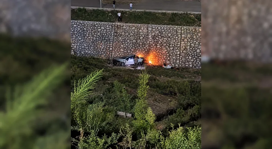 Antakya Dikmece’de Otomobil Tarlaya Uçtu: 1 Yaralı