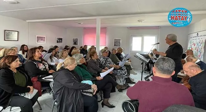 Antakya Musiki Derneği, Arsuz Korosu konsere hazırlanıyor.