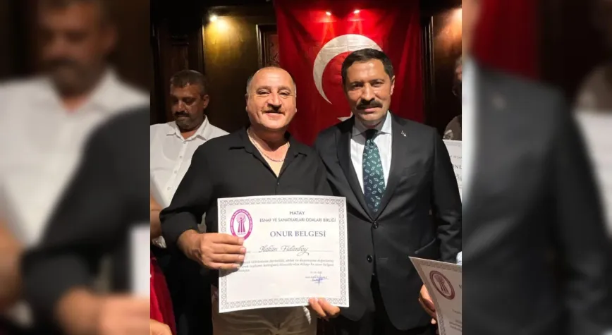 Antakya’da Hakan Fidanboy’a Ahilik Onur Belgesi