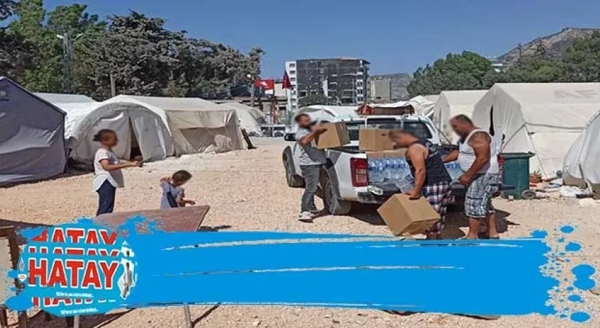 Antakya’da içme suyu dağıttı