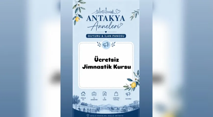 Antakya’da Ücretsiz Jimnastik Kursu