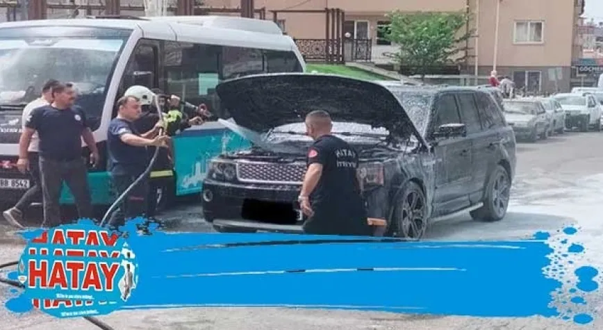 ARAÇTA ÇIKAN YANGIN KONTROL ALTINA ALINDI!