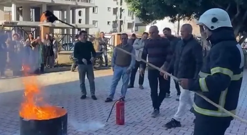 Arsuz Kaymakamlığı’nda Tatbiki Yangın Eğitimi