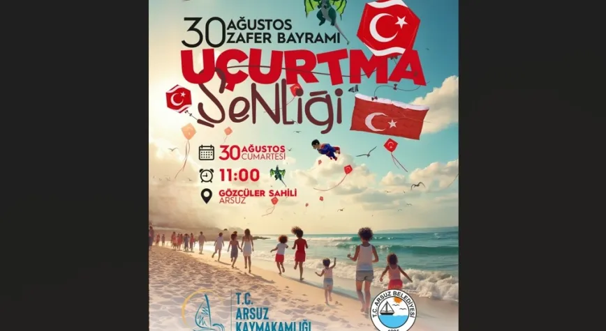 Arsuz'da 30 Ağustos Zafer Bayramı Kutlamaları Gökyüzüne Taşınıyor!