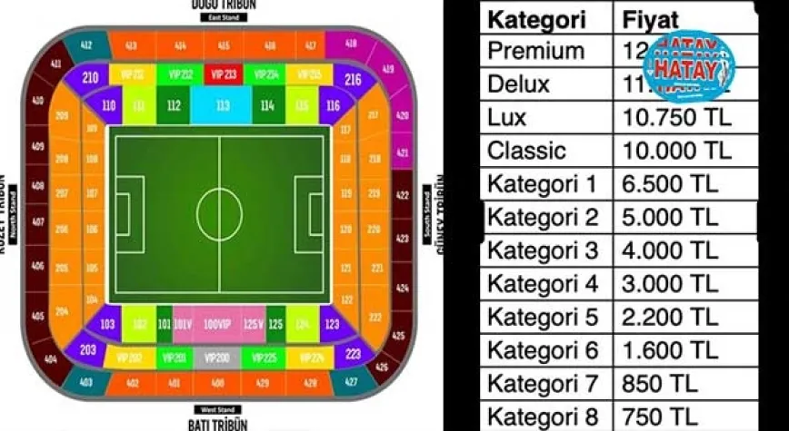 Atakaş Hatayspor maçı biletleri satışa çıktı!