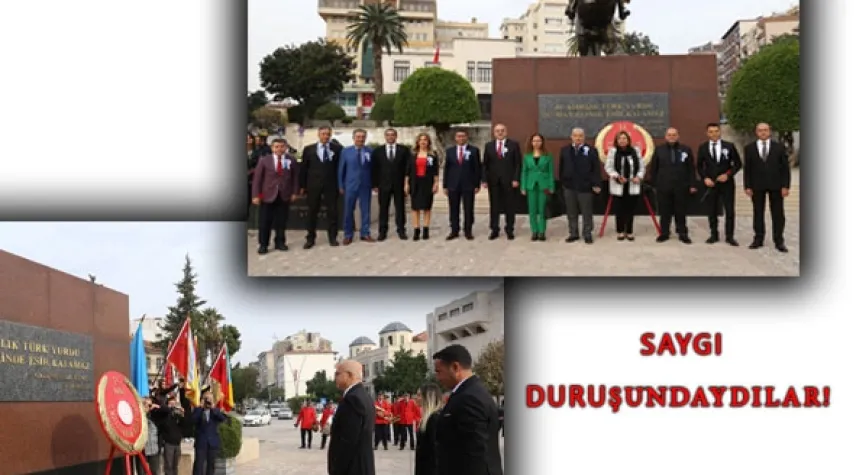 Atatürk Anıtı’nda tören düzenlendi!