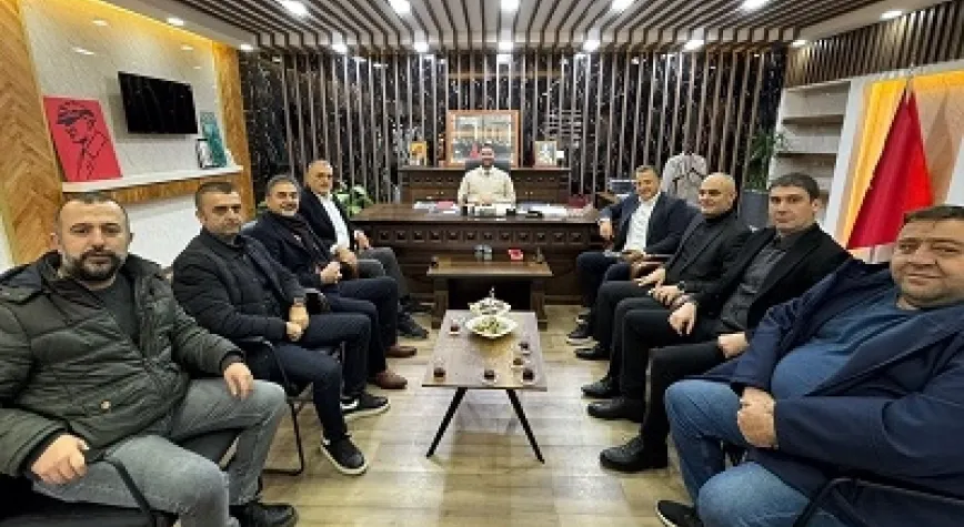 ATSO BAŞKANI ÇİNÇİN'DEN BAŞKAN KARAÇAY'A ZİYARET