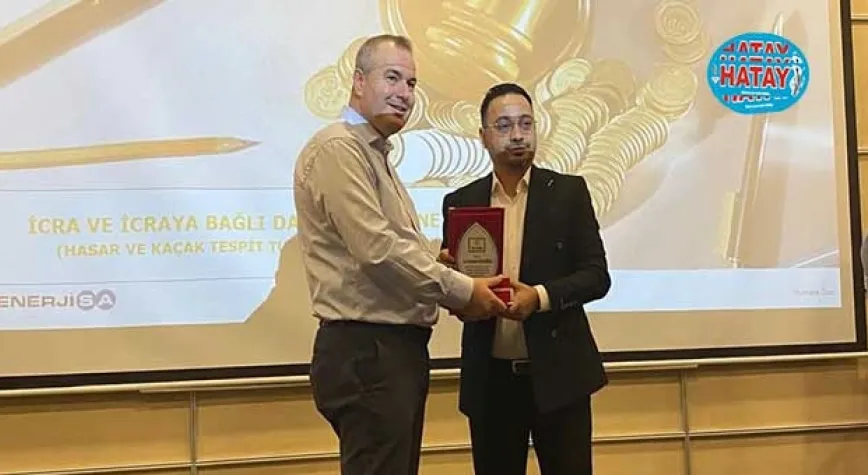 AVUKAT ERMAN SOLAĞAN’A BAŞARI ÖDÜLÜ