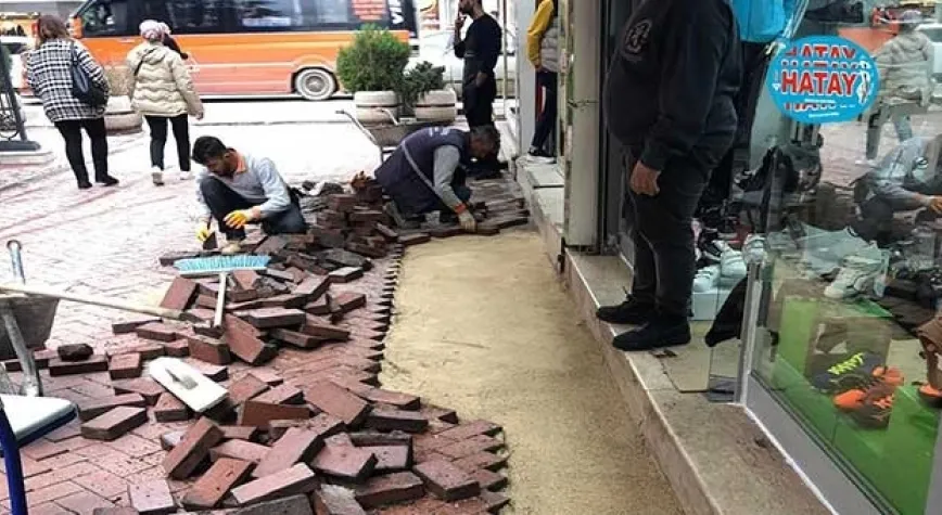 AYAKKABICILAR ÇARŞISI’NA BETON KANALLAR