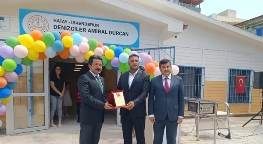 AYAZ'A TEŞEKKÜR PLAKETİ VERİLDİ