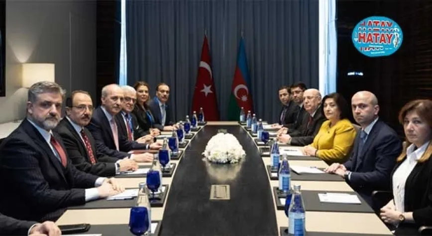 AZERBAYCAN MİLLİ MECLİSİ BAŞKANI GAFAROVA İLE GÖRÜŞTÜ