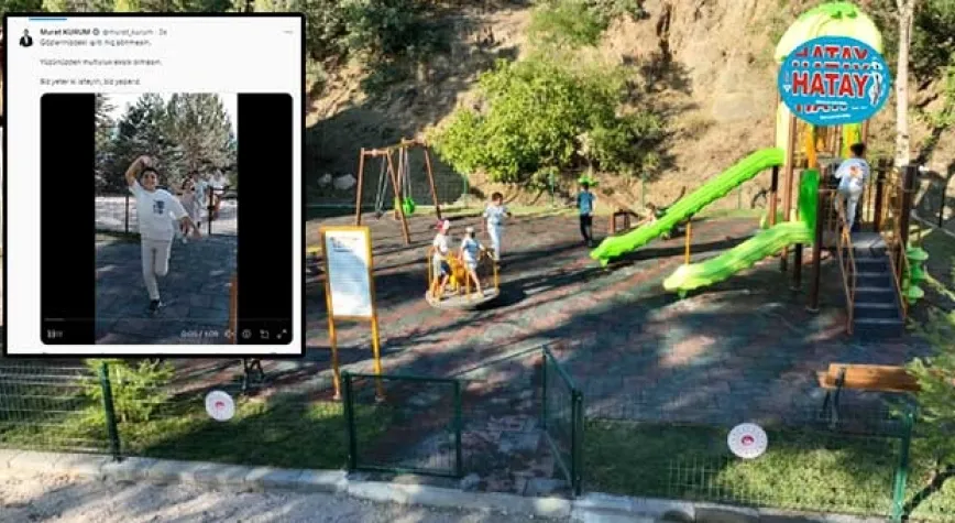Bakan Kurum, park isteyen çocukların talebini gerçekleştirdi