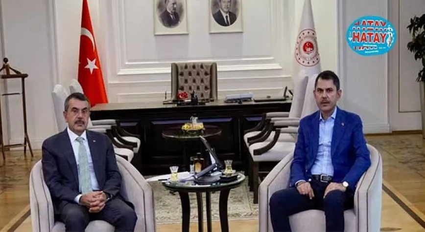 BAKAN TEKİN, ÇEVRE ŞEHİRCİLİK VE İKLİM DEĞİŞİKLİĞİ BAKANI KURUM'U ZİYARET ETTİ