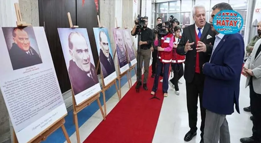 BAKAN TEKİN, ORİJİNAL ATATÜRK PORTRESİ SERGİSİNİN AÇILIŞINA KATILDI