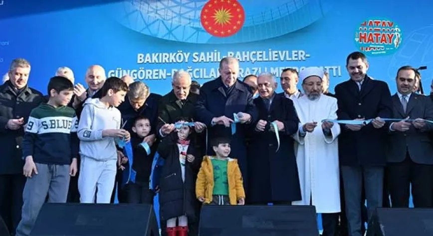 BAKIRKÖY-KİRAZLI METRO HATTI HİZMETE AÇILDI