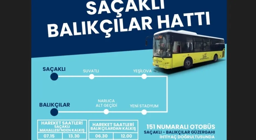 BALIKÇILAR-SAÇAKLI HATTI YENİDEN HİZMETE GİRDİ