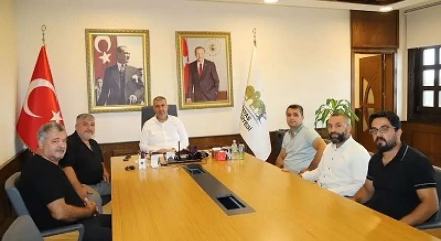 BAŞKAN ALTAN KONUKLARINI AĞIRLADI