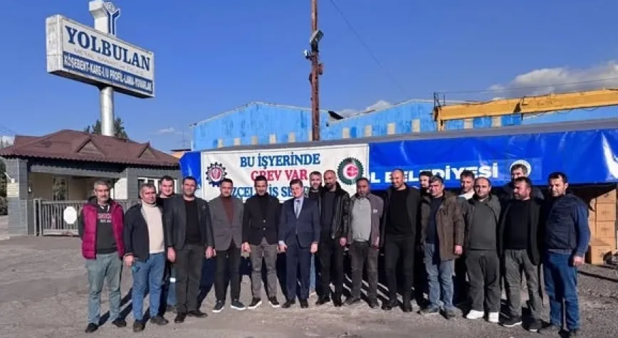 BAŞKAN AMAÇ'TAN YOLBULAN EMEKÇİLERİNE DESTEK