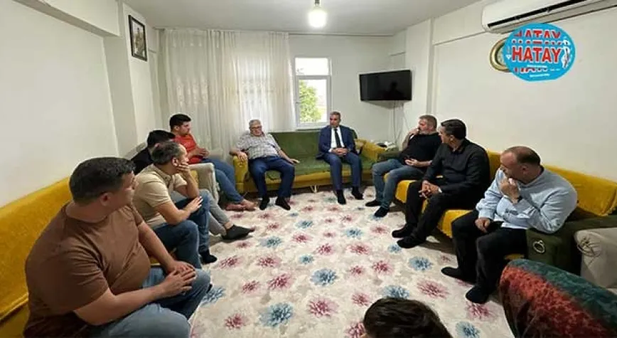 BAŞKAN ÇELİK ŞEHİT AİLESİNE ZİYARET ETTİ