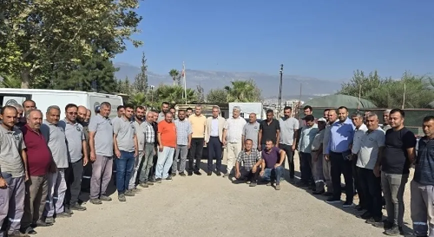 Başkan Çelik'ten Fen İşleri Personeline Ziyaret